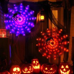 Halloween Lights Decorations , Waterproof Fairy Halloween Lights Outdoor, Indoor Halloween Decorations for Party Yard Room Decorations (Color: Orange)