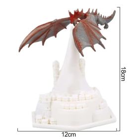 3D Printed LED Dragon Lamp Volcano Dragon Night Light Rechargeable Moon Lamps Night Lamp Teenager Room Decor Christmas Xmas Gift (Emitting Color: Upgrade Red, Ships From: CN)